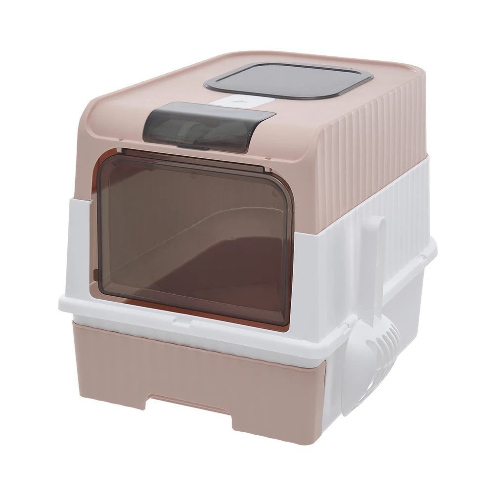 Fully Enclosed Cat Litter Box with UV Sterilization