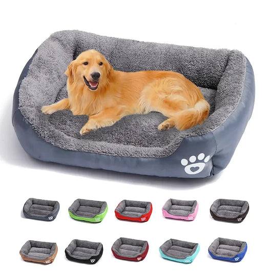 Large Pet Cat Dog Bed Square Plush Kennel Summer Washable Cat Mat Waterproof Mattress Pet Cushion Medium Large Dogs Pet Supplies