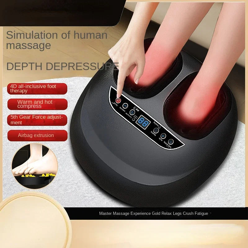 3 Speed Intelligent Timing 6 Large Massage Techniques Airbag Massage 1-button Start High Definition Digital Screen Foot Massager