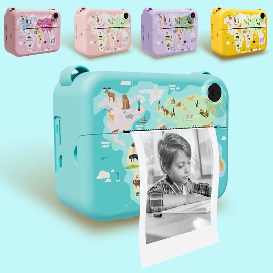 Digital Kids Instant Printing Camera Suitable for Photography Photos Children's Mini Thermal Printer Holiday Gift