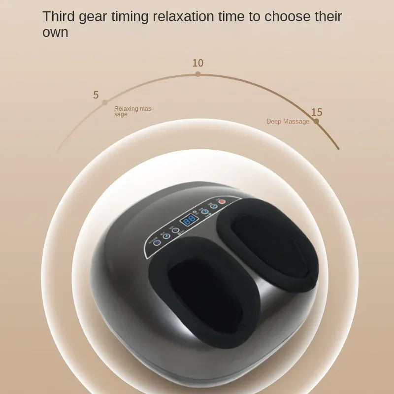 3 Speed Intelligent Timing 6 Large Massage Techniques Airbag Massage 1-button Start High Definition Digital Screen Foot Massager