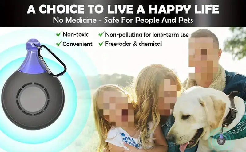 Ultrasonic Flea & Tick Repeller Pendants For Pets - Ultrasonic Pest Repeller - Flea And Tick Prevention For Cats & Dogs