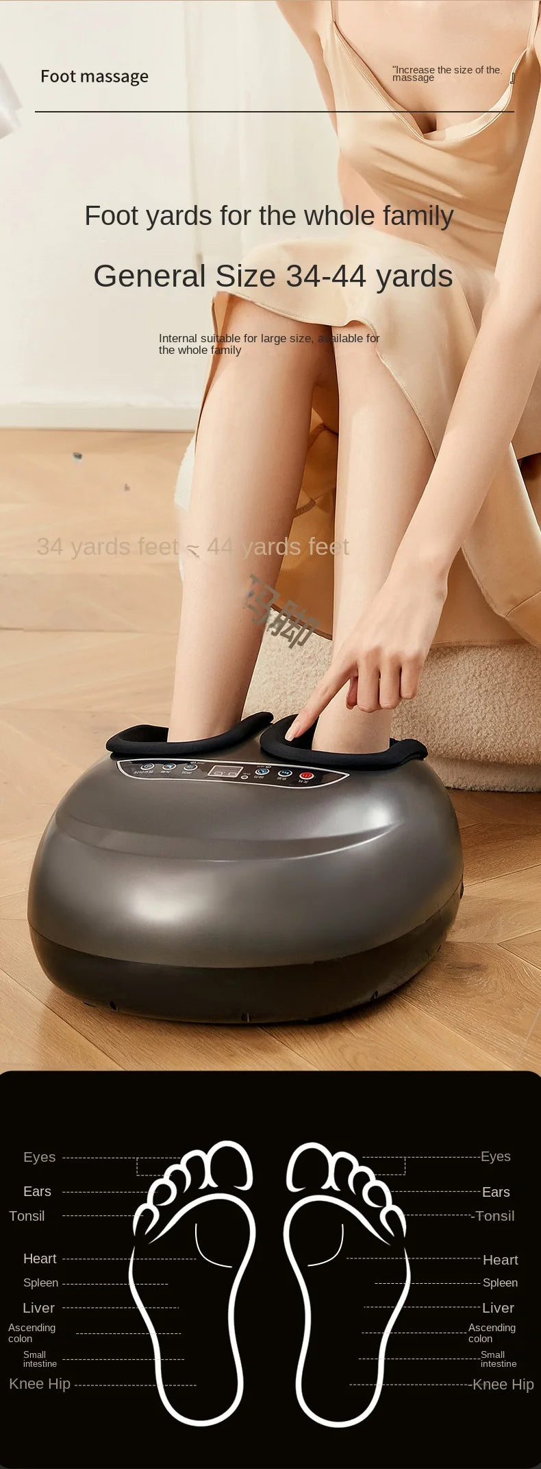 3 Speed Intelligent Timing 6 Large Massage Techniques Airbag Massage 1-button Start High Definition Digital Screen Foot Massager